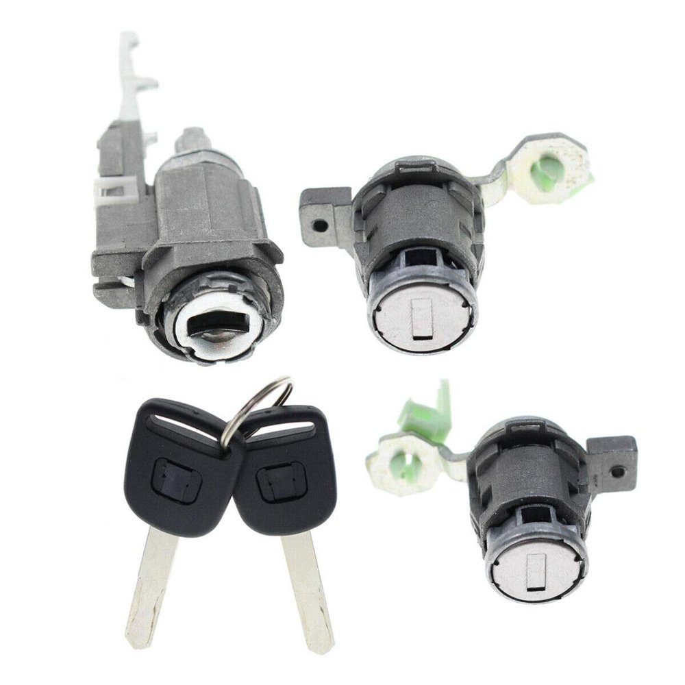 Compatible with Ignition Switch Cylinder + Door Lock Cylinder + Key for 2002-2006 Honda CR-V 2.4