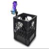 AutoExec AUE80008 Milkcrate and Apron with Phone Mount and Power Inverter for Organizing Your Vehicle view 3