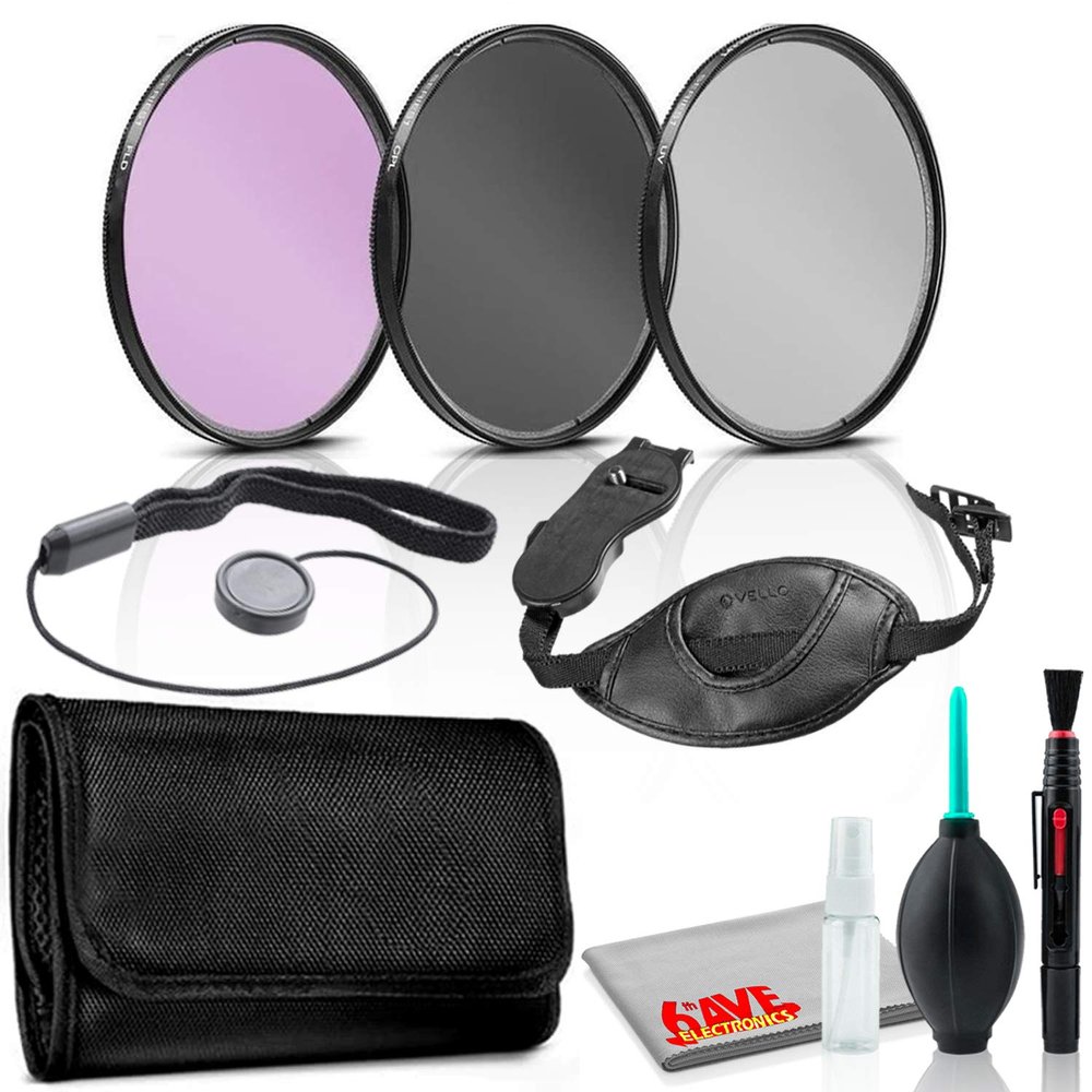 27mm Filter Kit with Hand Strap, Lens Cap Keeper, and Lens Cleaning Kit
