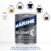 Marine Coat One Gel Coat - White without Wax with MEKP Catalyst and Color Pigments (1 Quart) view 4