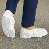 White Disposable Shoe Covers (Polypropylene) - 100 Count - Size Large (fits up to Mens Size 9) view 1