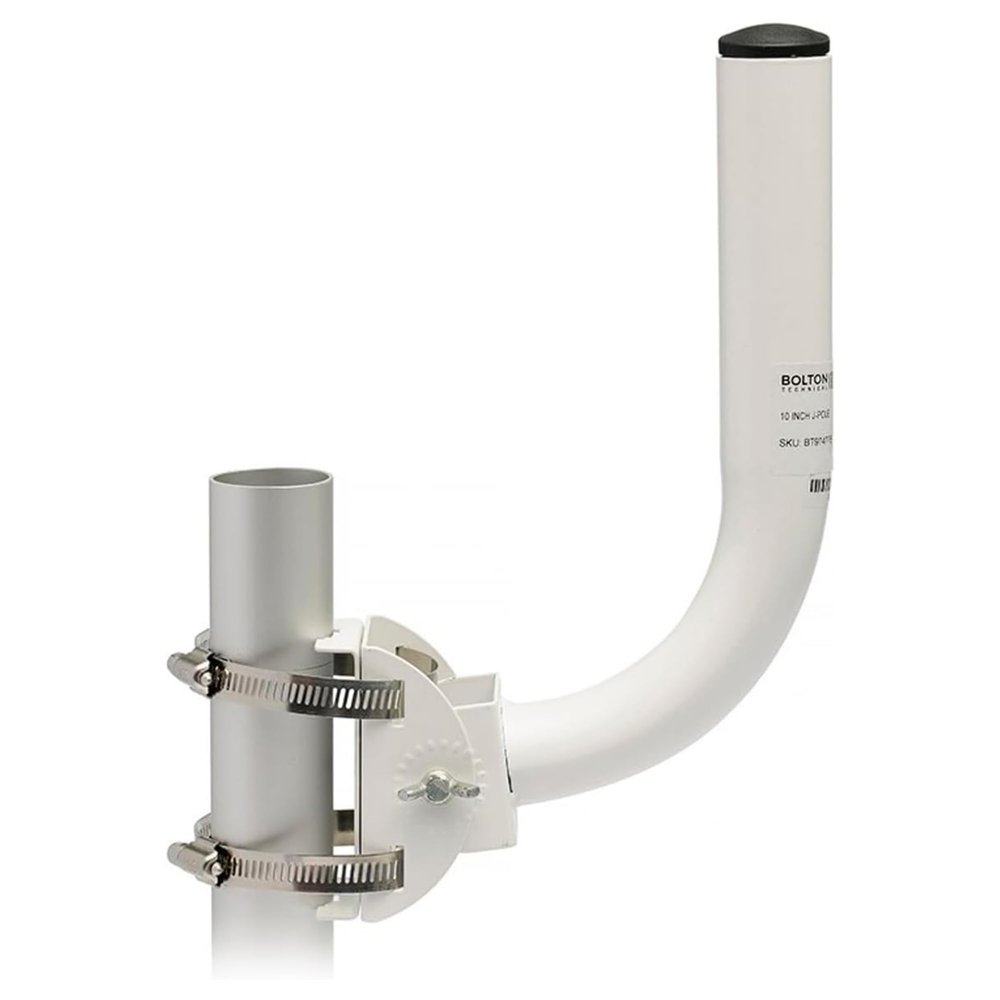 Bolton Technical 10 Inch J Pole Mount Accessory for Outside Antenna(Signal Booster Antenna, Yagi Antenna, Antenna Expansion kit, Dish, TV Antenna, Camera Pole, Weather Proof)