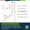 Bolton Technical 10 Inch J Pole Mount Accessory for Outside Antenna(Signal Booster Antenna, Yagi Antenna, Antenna Expansion kit, Dish, TV Antenna, Camera Pole, Weather Proof) view 3
