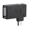 Socobeta 2Pcs 90 Degree USB 2.0 OTG Host Adapter Female to Male Micro OTG Power Supply Port 90 Degree Left 90 Right Angled view 1