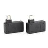 Socobeta 2Pcs 90 Degree USB 2.0 OTG Host Adapter Female to Male Micro OTG Power Supply Port 90 Degree Left 90 Right Angled view 2