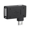 Socobeta 2Pcs 90 Degree USB 2.0 OTG Host Adapter Female to Male Micro OTG Power Supply Port 90 Degree Left 90 Right Angled view 4