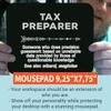 Tax Preparer Mousepad 9Inch Mousemat - Tax Preparer Definition Accounting Accountant Mouse Pad Poster Mouse Mat view 3
