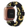 Adjustable Elastic Watch Band Compatible with Fitbit Versa/Versa 2/Versa Lite Special Edition for Women Men Nylon Stretchy Strap Wristband for Fitbit Versa Smart Watch (Black Sunflower) view 1
