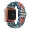 Adjustable Elastic Watch Band Compatible with Fitbit Versa/Versa 2/Versa Lite Special Edition for Women Men Nylon Stretchy Strap Wristband for Fitbit Versa Smart Watch (Green Arrow) view 1