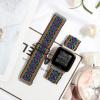 Adjustable Elastic Watch Band Compatible with Fitbit Versa/Versa 2/Versa Lite Special Edition for Women Men Nylon Stretchy Strap Wristband for Fitbit Versa Smart Watch (Purple Blue) view 4