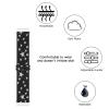 Adjustable Elastic Watch Band Compatible with Fitbit Versa/Versa 2/Versa Lite Special Edition for Women Men Nylon Stretchy Strap Wristband for Fitbit Versa Smart Watch (Black White Star) view 3