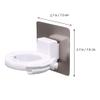 2pcs Adjustable Shower Gel Bottle Rack No Drilling Wall-Mounted Holder for Shampoo Wash Heavy-Duty Storage Shelf for Bathroom and Kitchen Organization view 2