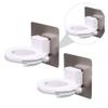 2pcs Adjustable Shower Gel Bottle Rack No Drilling Wall-Mounted Holder for Shampoo Wash Heavy-Duty Storage Shelf for Bathroom and Kitchen Organization view 3