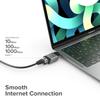 ALOGIC USB C to Gigabit Ethernet Mini Adapter,RJ45 Port, Supports 10/100/1000Mbps Network Connections view 2