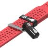 22mm Christmas pattern Watch Band keeper Strap Silicon Fastener Ring Connector Security Loop Compatible with Fossil Men's 44mm Gen 6/Gen 5 Julianna, Q Wander/Founder/Marshal/Gen 4 Explorist HR Bands view 2