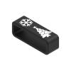 22mm Christmas pattern Watch Band keeper Strap Silicon Fastener Ring Connector Security Loop Compatible with Fossil Men's 44mm Gen 6/Gen 5 Julianna, Q Wander/Founder/Marshal/Gen 4 Explorist HR Bands view 3