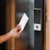 ORNO OR-ZS-822 Waterproof smart door lock with fingerprint padlock Compatible with access cards view 2
