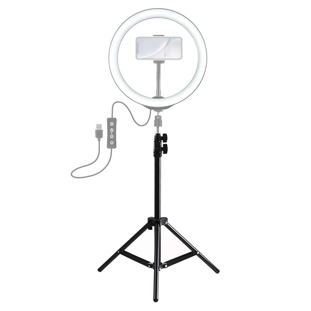 1.1m Height Tripod Mount Holder Used for Shooting Vlogging Video Live Lighting Suite Black Color
