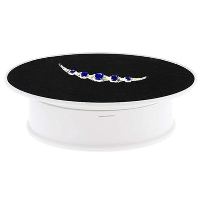 Electric Rotating Turntable Display Stand 30cm 360 Degree Video Shooting Props Turntable for Photography, Max Load 4kg, US Plug Black (Color : White+Black)
