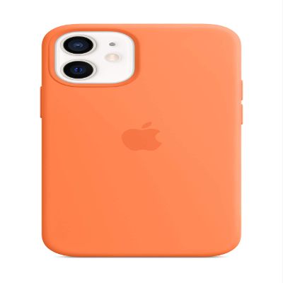 Apple iPhone 12 mini Silicone Case with MagSafe - Kumquat