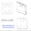 TABcare Anti-Theft Acrylic VESA Enclosure Compatible for Fusion5 10" Windows Tablet with Free Wall Mount Kit & 90-Degree Angle Charge Cable (10" Windows Tablet, Black) view 3
