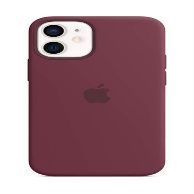 Apple iPhone 12 mini Silicone Case with MagSafe - Plum