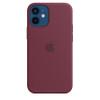 Apple iPhone 12 mini Silicone Case with MagSafe - Plum view 2