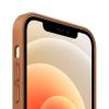 Apple iPhone 12 and iPhone 12 Pro Leather Case with Magsafe - Saddle Brown view 2