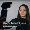 BIGSOFTI Portable LED Soft Selfie Light for Phone, Camera & Laptop - USB Rechargeable, 15 Presets, 1500 mAh 10H Battery, Ultra Lightweight for Vlog, Makeup, Video Conference, Live Steam, YouTube view 2