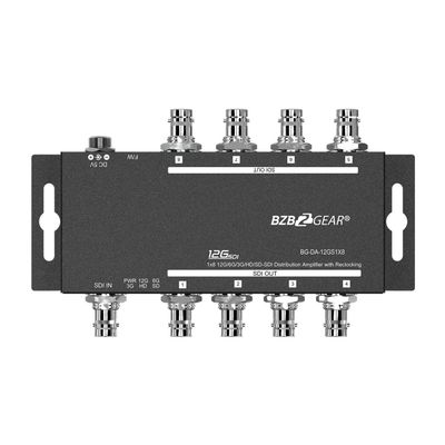BZBGEAR 4K UHD 12G-SDI 1x8 Splitter/Distribution Amplifier - BG-DA-12GS1X8