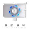 KLLsmDesign 30W Alarm Siren ,Dual Tone Outdoor Self Contained Electric Security Ring Siren with Bracket6-12V DC 1.1Ah 130db 8 X 5.5 X 9 Inch for Car Home Doorbell Security Protection System,White view 2