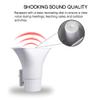KLLsmDesign 30W Alarm Siren ,Dual Tone Outdoor Self Contained Electric Security Ring Siren with Bracket6-12V DC 1.1Ah 130db 8 X 5.5 X 9 Inch for Car Home Doorbell Security Protection System,White view 3