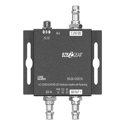 BZBGEAR 4K UHD 12G-SDI 1x2 Splitter/Distribution Amplifier - BG-DA-12GS1X2