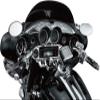 BID4ZE 2 Pcs Cover and Protect Your Speakers Flames Speaker Grills Accent Trim for Harley Touring Electra Glide Ultra Classic FLHTCU 2006-2013,Chrome view 3