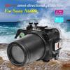 Seafrogs 40M/130FT Camera Waterproof Case Underwater Housing for Sony A6600 with 90MM Standard Barrel, Built-in Water Leakage Sensor, Ideal for Diving, Surfing, Swimming and Rafting Video view 1