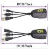 AAOTOKK BNC to RJ45 Transmitter Transceiver DC Power Passive Audio Video Balun HD-CVI/TVI/AHD/CVBS with DC Jack for 720P-1080P 3MP 4MP 5MP 8MP CCTV Security DVR Surveillance Camera System(19cm/4Pairs) view 2
