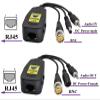 AAOTOKK BNC to RJ45 Transmitter Transceiver DC Power Passive Audio Video Balun HD-CVI/TVI/AHD/CVBS with DC Jack for 720P-1080P 3MP 4MP 5MP 8MP CCTV Security DVR Surveillance Camera System(19cm/4Pairs) view 3