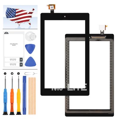 7" inch Digitizer Screen Replacement for Amazon Kindle Fire 7 7th Generation SR043KL (for 7th Generation 2017 Release) Sensor Touch Glass Lens Repair Kits with Free Tools