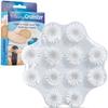 As Seen on Shark Tank Hair Shower Drain Hair Catcher, Hair Stopper Bathtub Drain Protector, & Catcher Drain Cover Alternative, Must-Haves HairyGrabster, 1 Pack, White view 1
