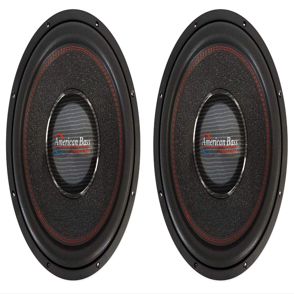 AMERICAN BASS 2 Hawk 1544 15" 3000w Peak/1500w RMS Car Subwoofers w/Cooling Ring