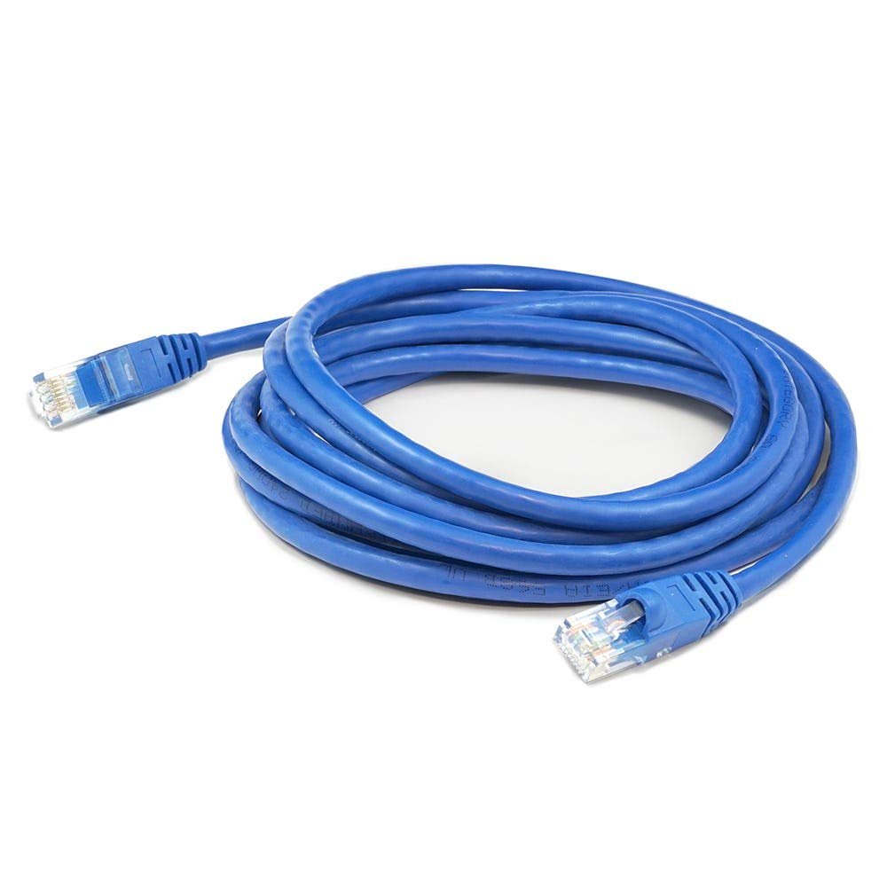 AddOn 75ft RJ-45 (Male) to RJ-45 (Male) Straight Blue Cat6 UTP PVC Copper Patch Cable - 75 ft Category 6 Network Cable for Network Device - First End: 1 x RJ-45 Male Network - Second End: 1 x RJ-45 M