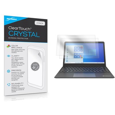 BoxWave Screen Protector Compatible with Gateway GWTN141-3 - ClearTouch Crystal (2-Pack), HD Film Skin - Shields from Scratches