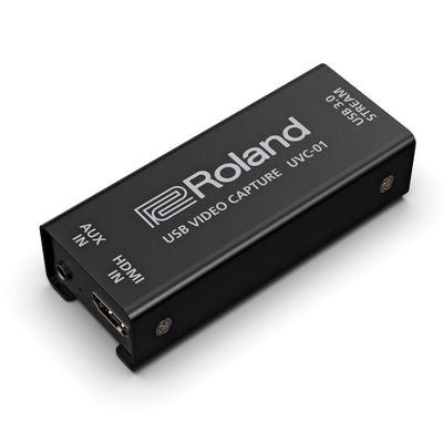 Roland UVC-01 USB Video Capture | Plug-and-Play for Flawless Recordings & Livestreams | HDMI to USB 3.0 Video Encoder | Uncompressed 1080p HD at 60 FPS | Webcam Operation for Mac & Windows