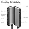 ALOGIC USB-C 10-in-1 Super Dock, Dual Display- 4K@60HZ, 2 HDMI, USB C (100W PD & Data 5G), 3.5MM Jack, ETHERNET Port, Micro/SD Card, 100W PD for MacBook PRO/AIR, XPS and More view 2