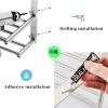 Bathroom Towel Rack with 24-Inch Multilayer Hotel Racks 304 Stainless Steel Towel Bar Shelf Wall-Mounted Brushed Finish Bar withTowel Shelves,3-Tier Bar Mounted view 3