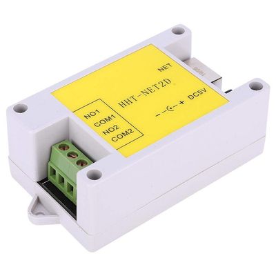 2 Channel Support Modbus TCP Protocol Dc 5V Relay Module, 3.2 X 2 X 1.2Inch Network Relay, TCP Client and Udp Mode for Smart Home MultiClient Use