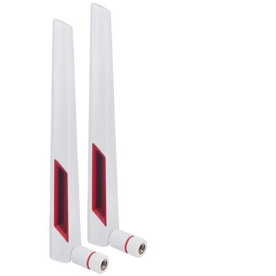 2pcs 12 dbi Dual band WIFI Antenna 2.4G 5G 5.8Gh SMA Male/RP SMA Male Universal Antennas Amplifier WLAN Router Antenne Booster Black or White (White RP SMA Male)
