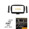 9 inch Car Radio Fascia Frame for Fiat 500X 2014-2019 DVD GPS Navi Player Panel Dash Kit Installation Stereo Frame Trim Bezel view 2