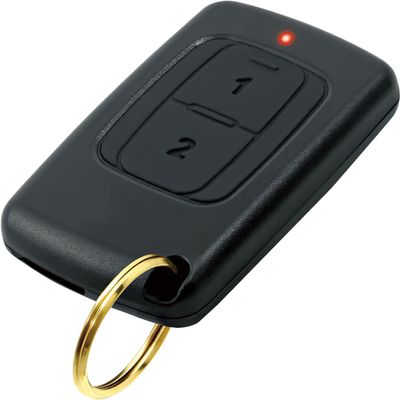 Seco-Larm SK-939T2-GNUQ 2-Buttons 3-Channels Pendant RF Transmitter; Over 68 Billion Possible Codes; LED Transmission Indicator; Operates up to 500ft; Weatherproof IP66; Anti-scan Protection
