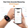 COCO Bluetooth Comfortable Health Monitoring Smartwatch for Seniors  Heart Rate, Body Temperature, Blood Oxygen, Activity Tracking, Medication Reminder, SOS Emergency PERS, Gift view 4